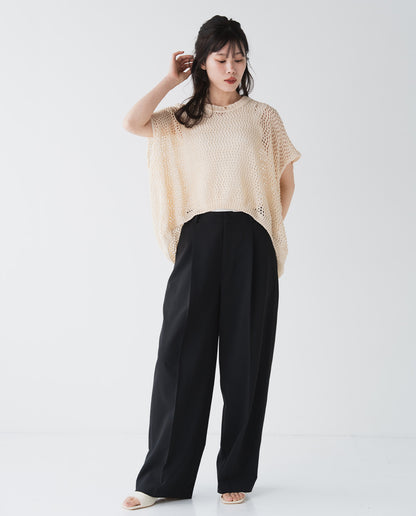 リネンライクワイドパンツ