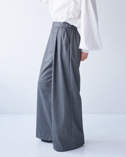ウールライクワイドパンツ