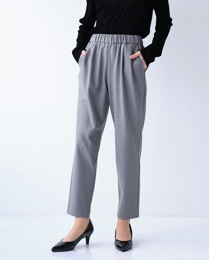 両面起毛テーパードパンツ