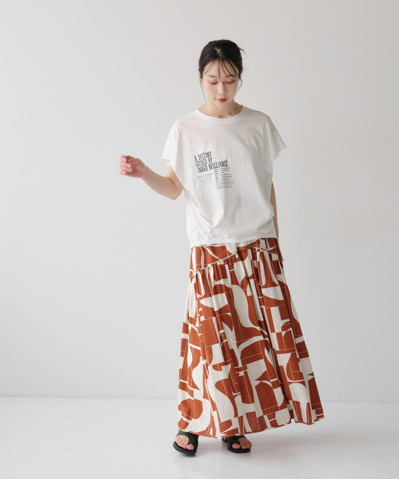 配色ロゴTシャツ