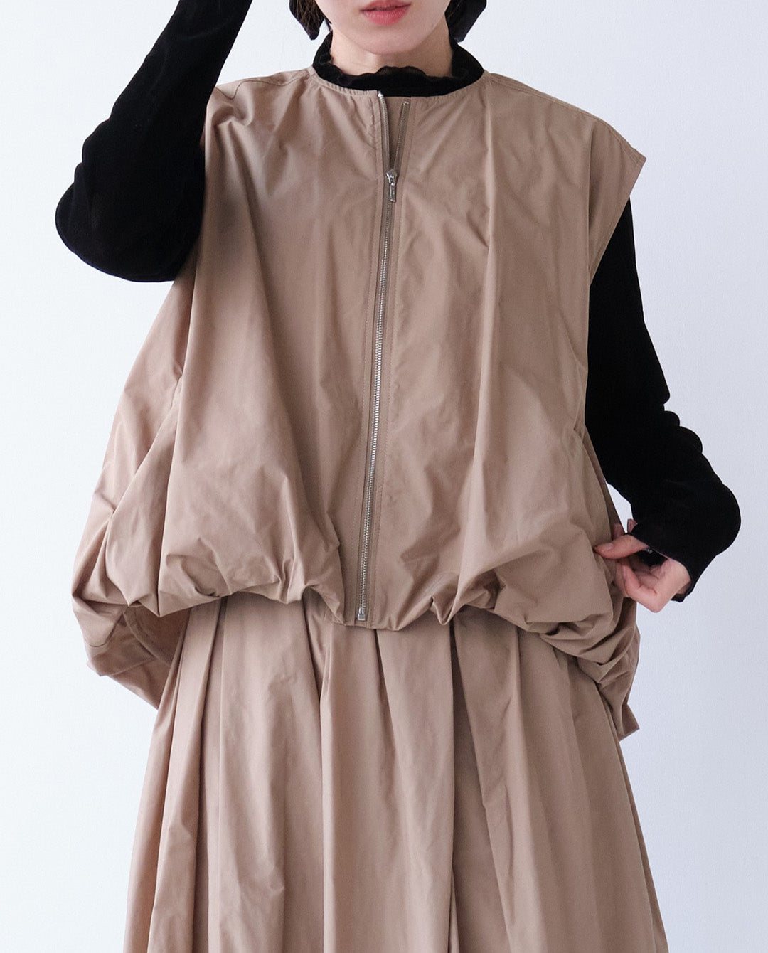 バルーンジップアップベスト