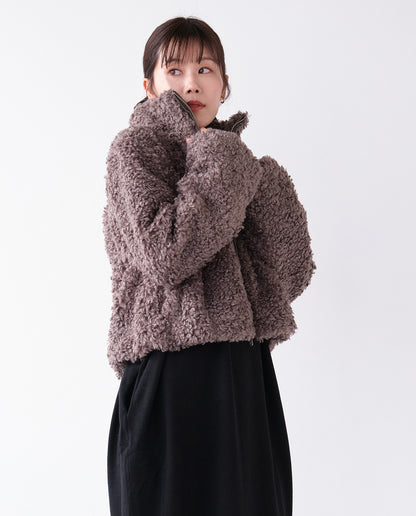 ループファーショートブルゾン