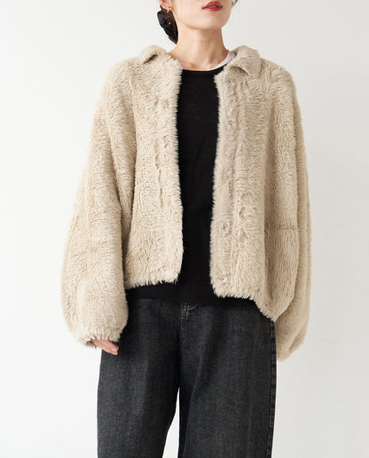 フェザーニットジャケット