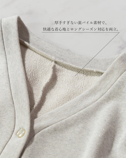 裏起毛Vネックワンピース