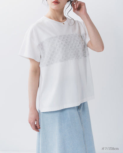 ラメフリンジＴシャツ