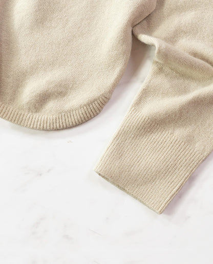 ヘンリーネックニットプルオーバー