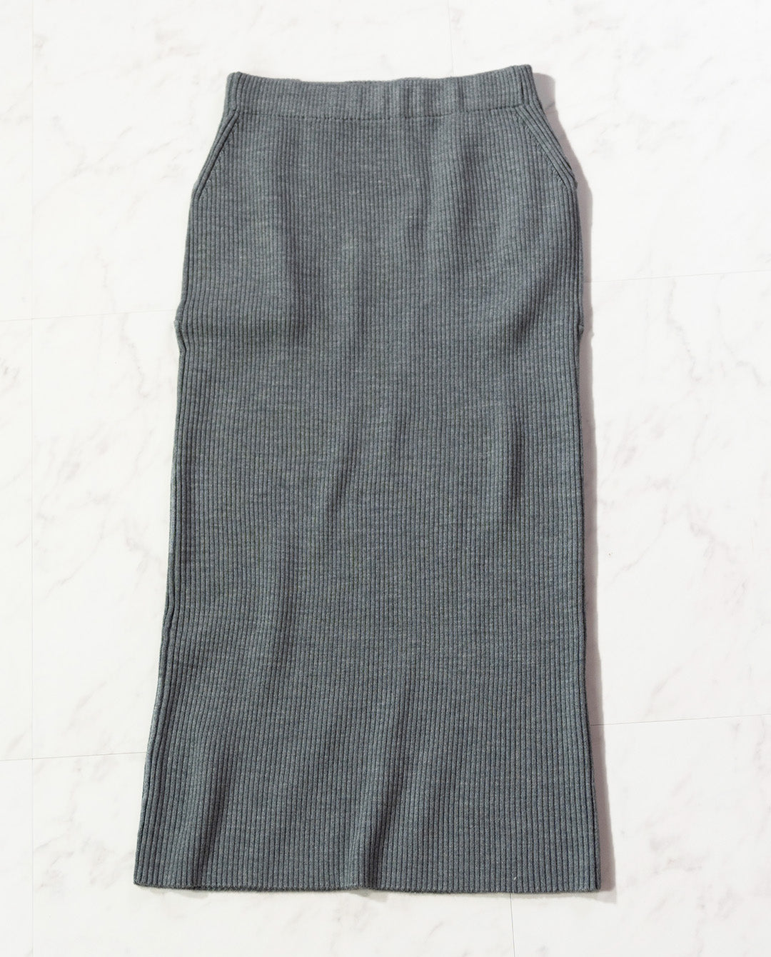 リブニットスカート