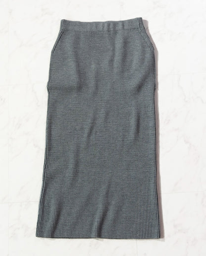 リブニットスカート