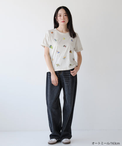 フルーツ刺繍Tシャツ