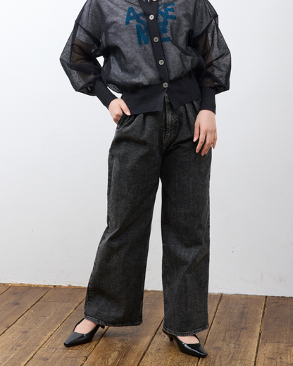 【KAIHARA】フロントタックバギーデニム