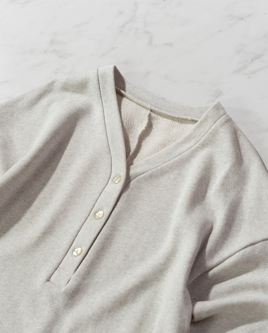 裏起毛Vネックワンピース