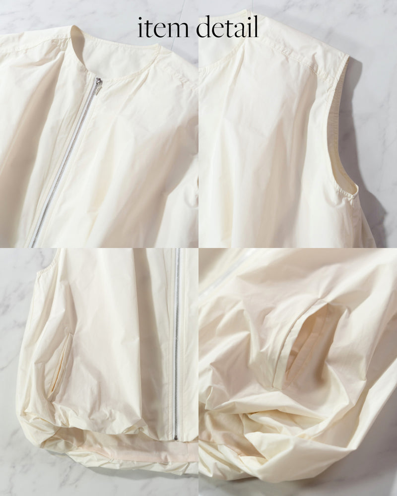 バルーンジップアップベスト