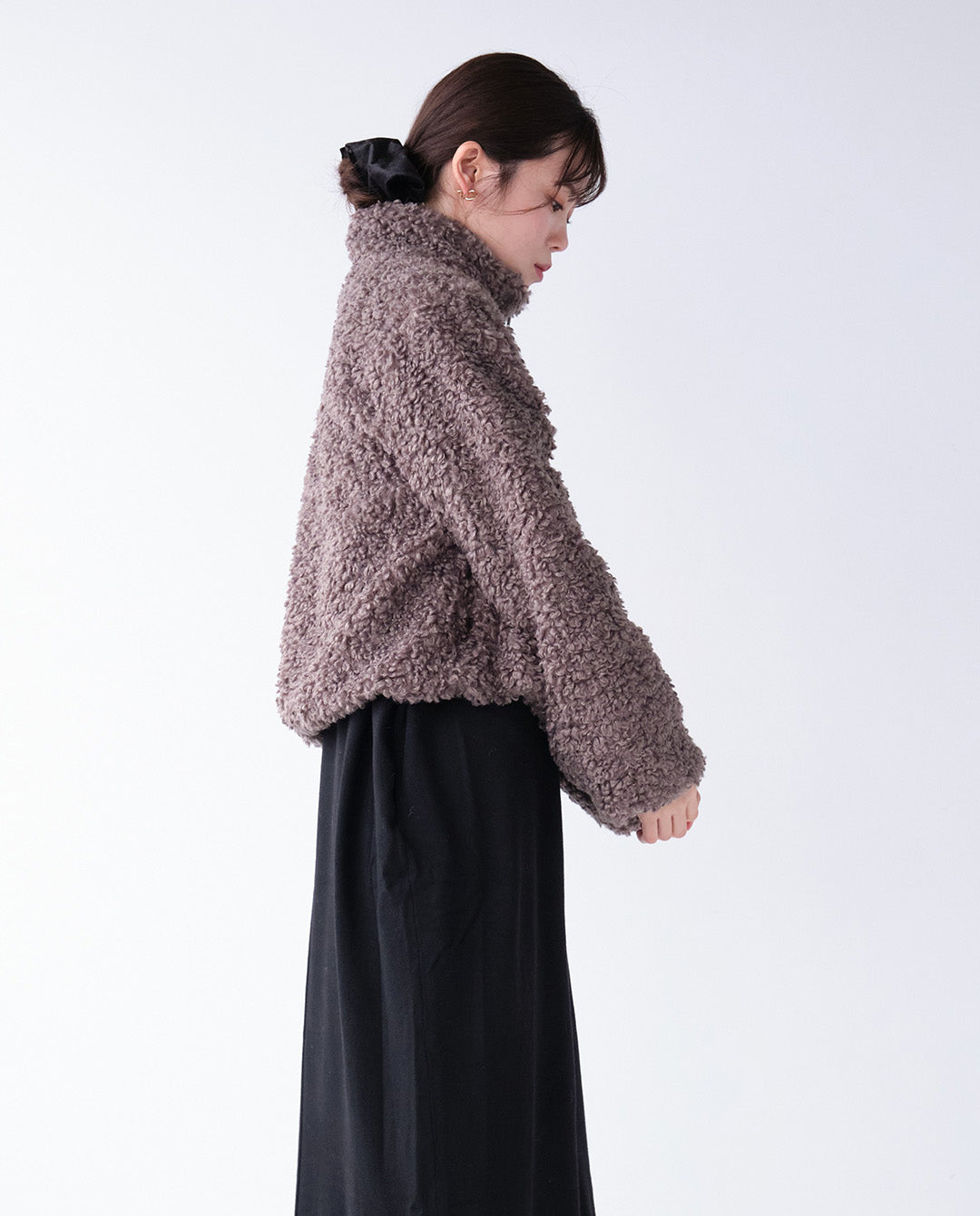 ループファーショートブルゾン