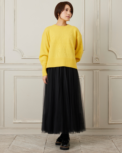 バックスリットウールニット