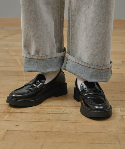 フロッキーストレートデニムパンツ