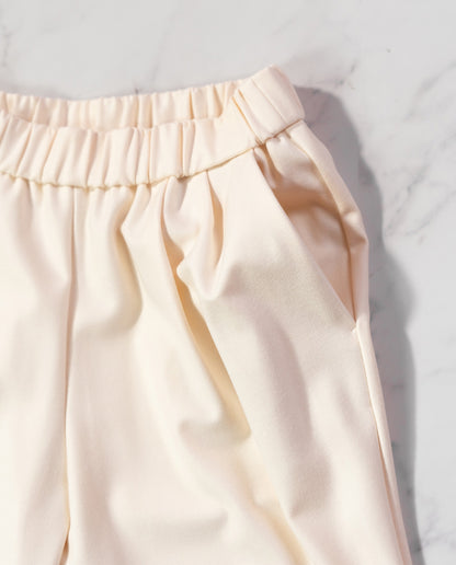 両面起毛テーパードパンツ