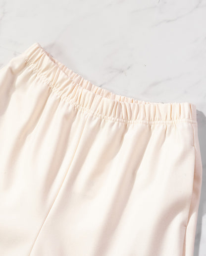 両面起毛イージーワイドパンツ