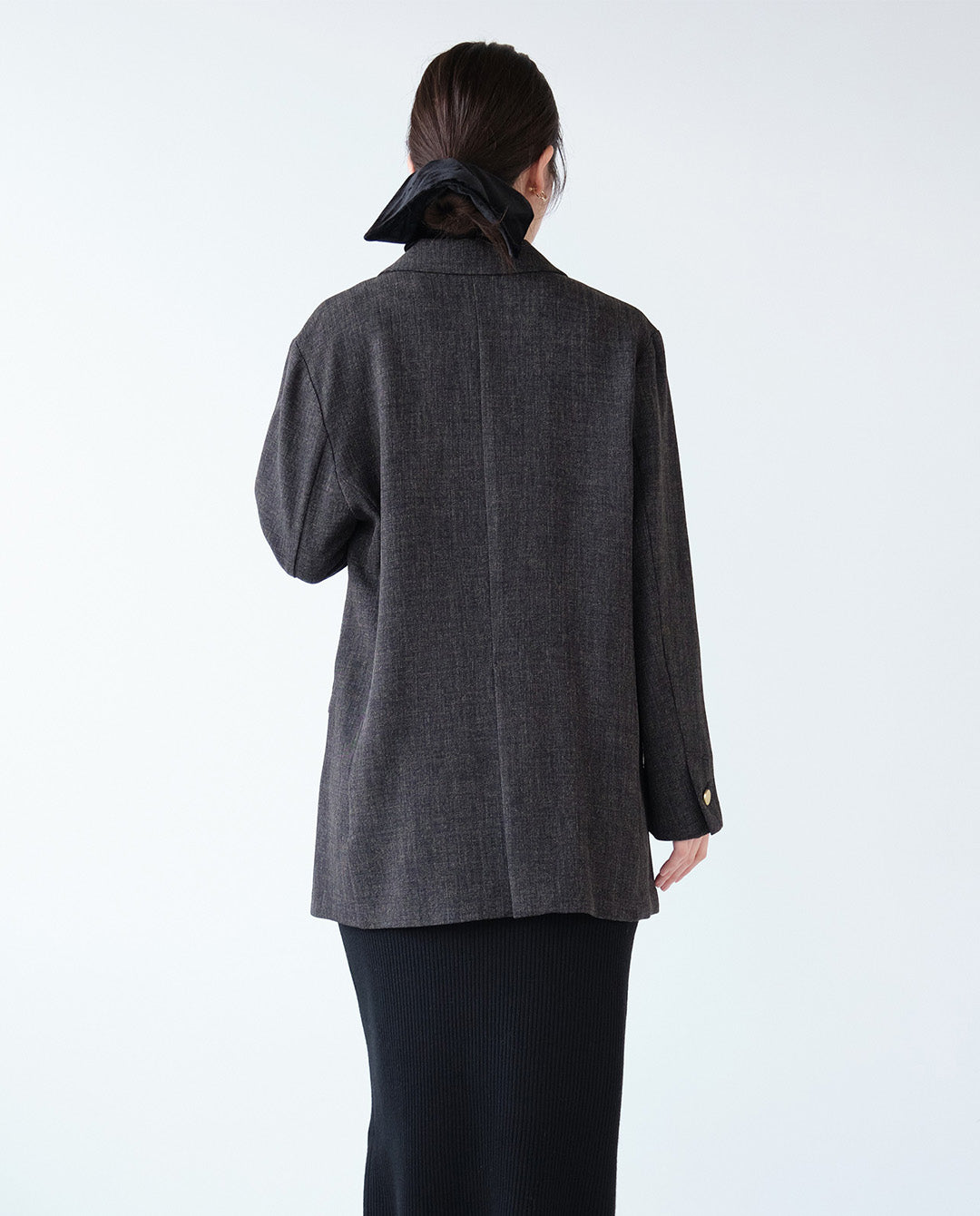 エステルストレッチダブルテーラードジャケット