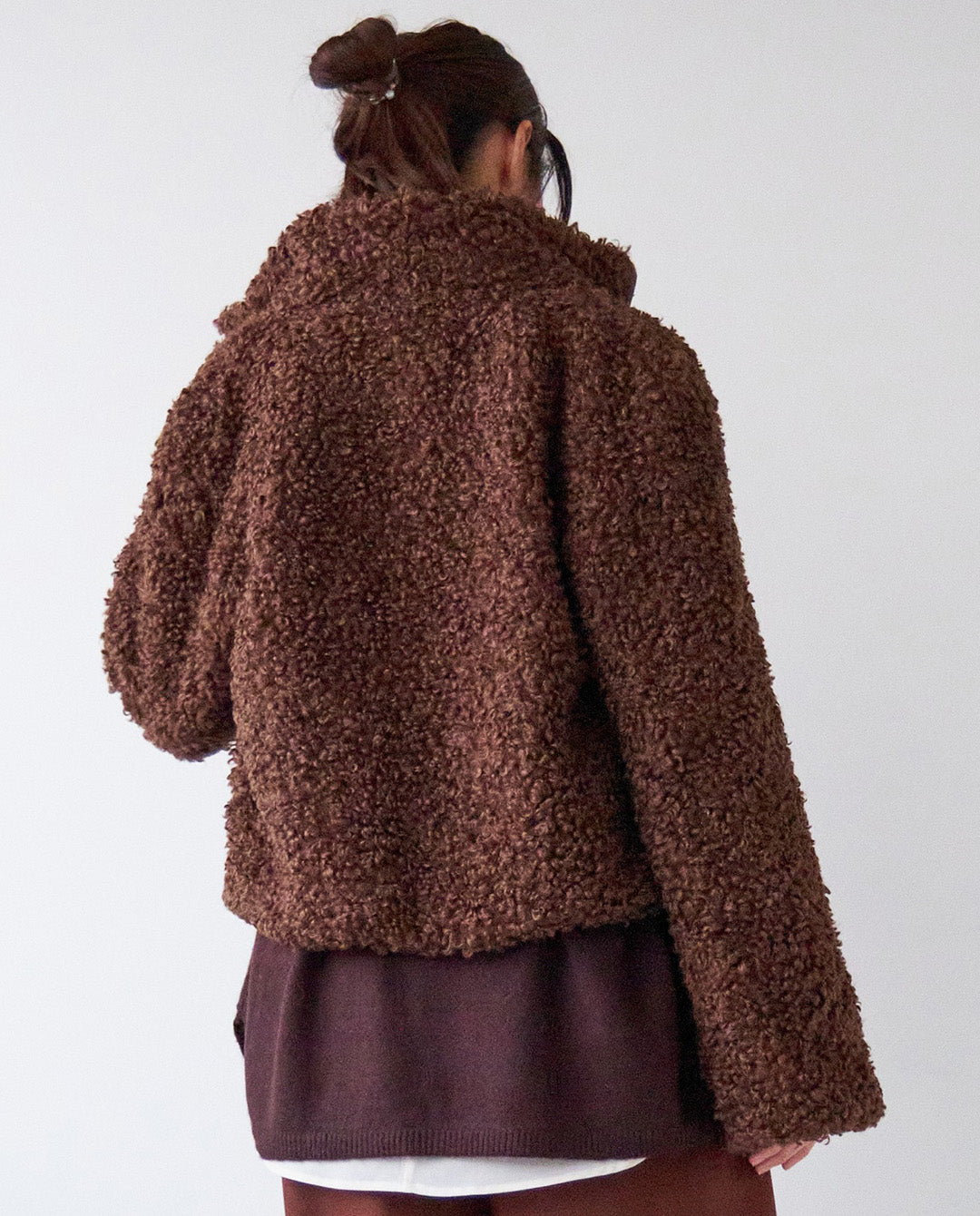 ループファーショートブルゾン