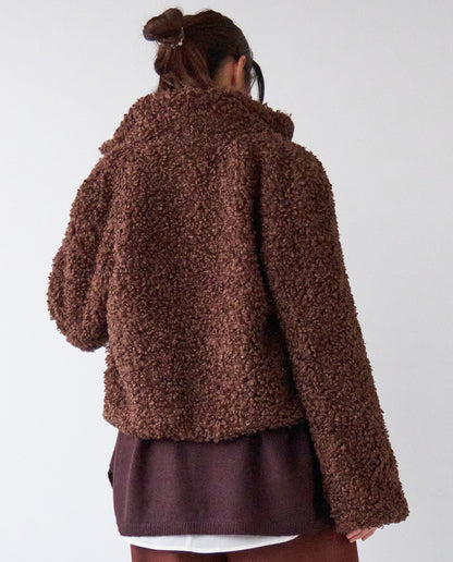 ループファーショートブルゾン