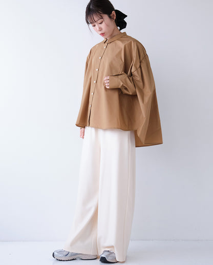 バックギャザーワイドブラウス