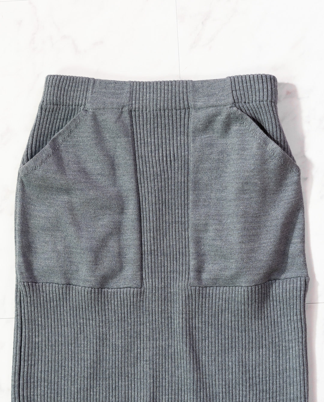 リブニットスカート