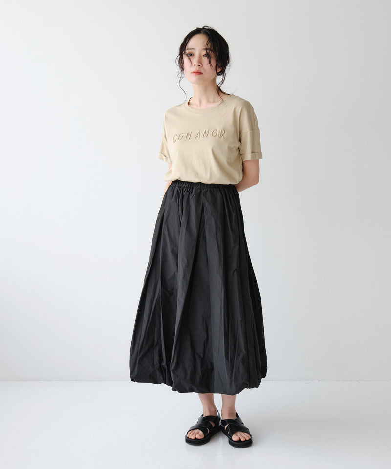 立体ロゴ刺繍Tシャツ