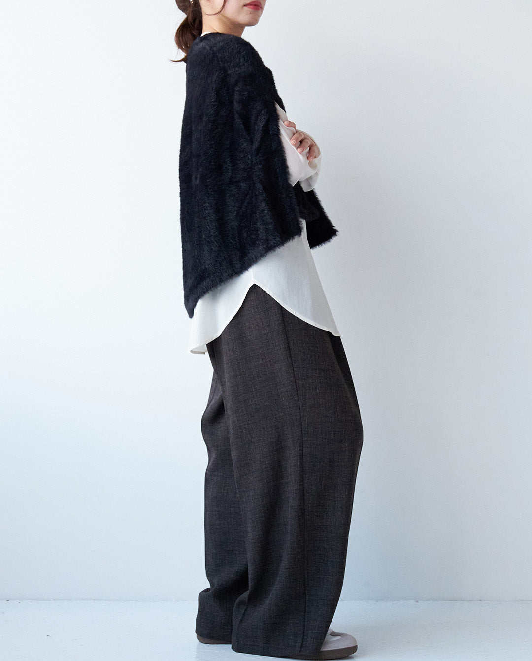 マニッシュタックワイドパンツ