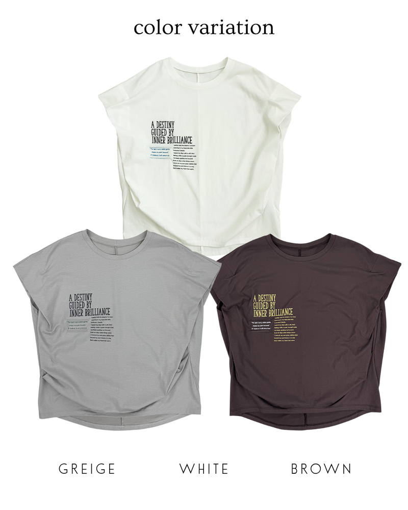 配色ロゴTシャツ