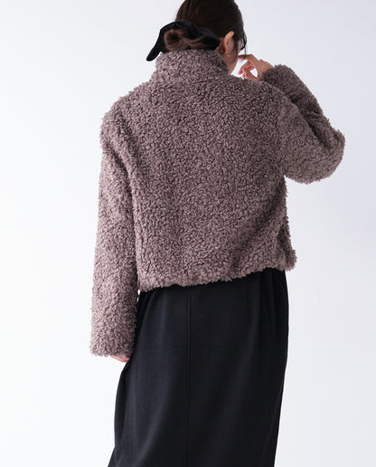 ループファーショートブルゾン