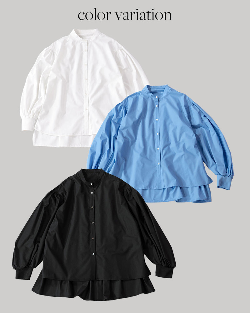 袖リブボリュームブラウス