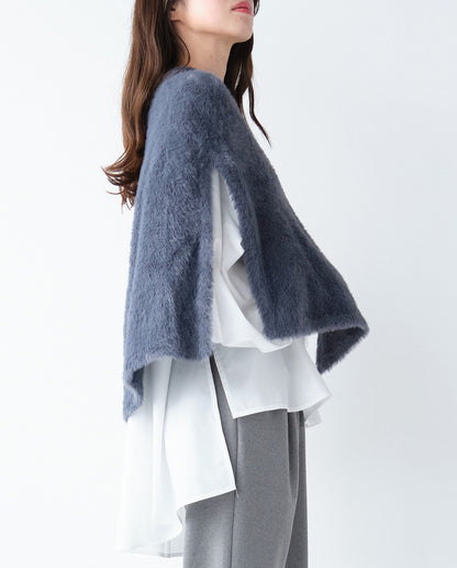 フェザーニットケープ