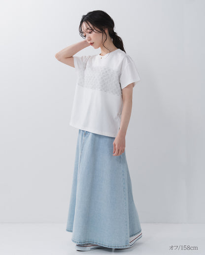 ラメフリンジＴシャツ