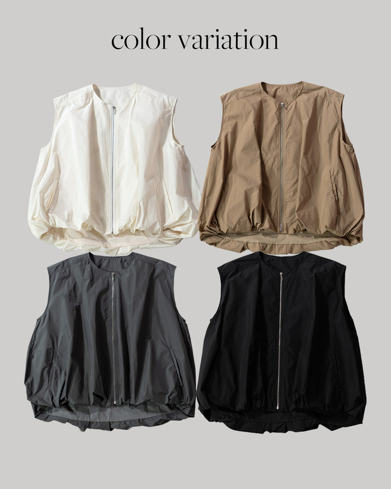 バルーンジップアップベスト