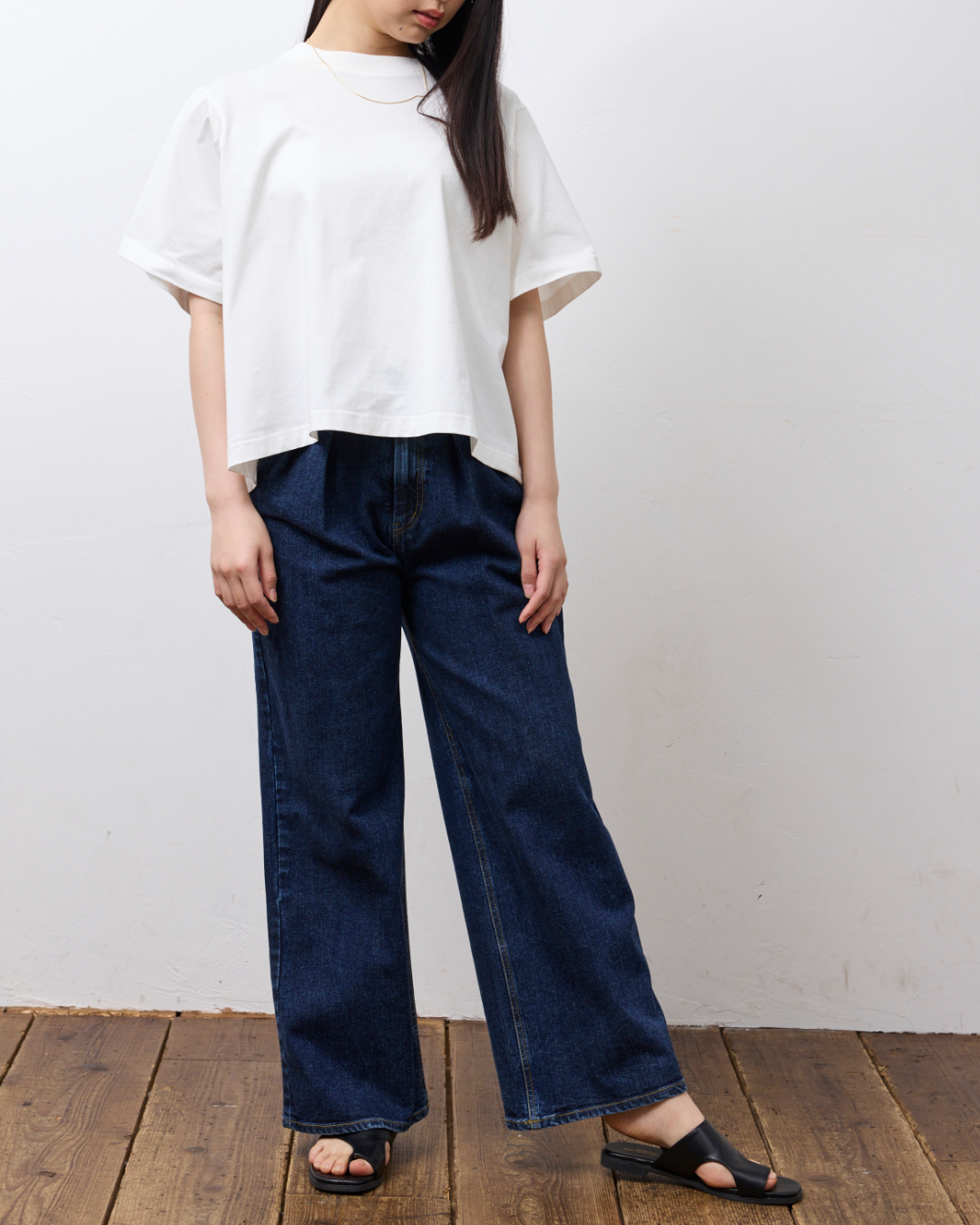 【KAIHARA】フロントタックバギーデニム