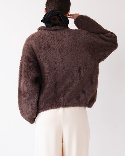 フェザーニットジャケット