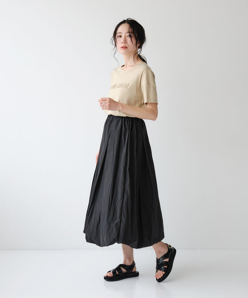 立体ロゴ刺繍Tシャツ