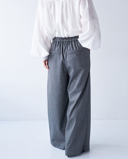 ウールライクワイドパンツ
