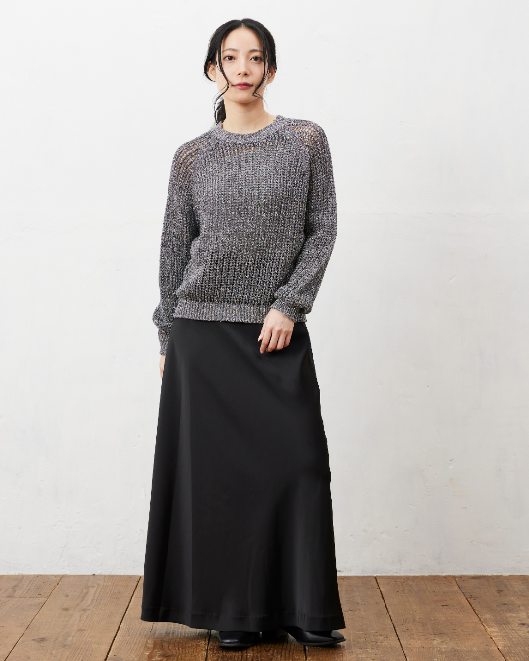 SUWAニットラメリリープルオーバー