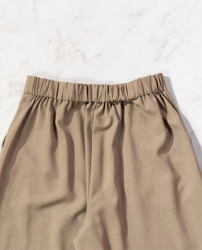 サイドプリーツワイドパンツ