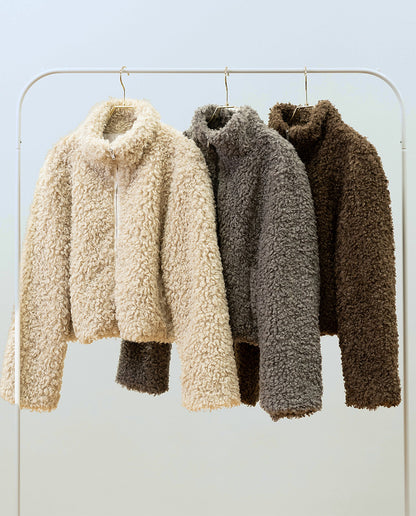 ループファーショートブルゾン