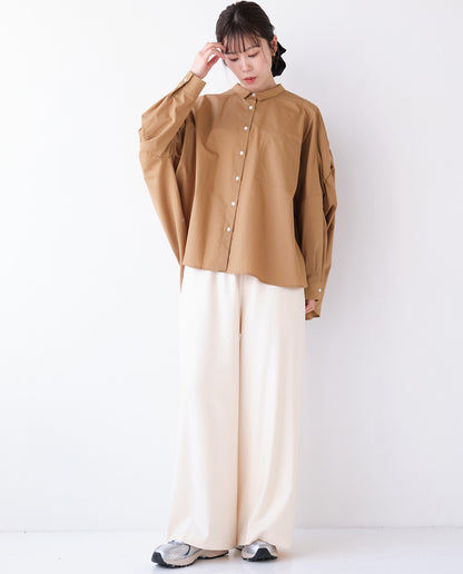 両面起毛イージーワイドパンツ