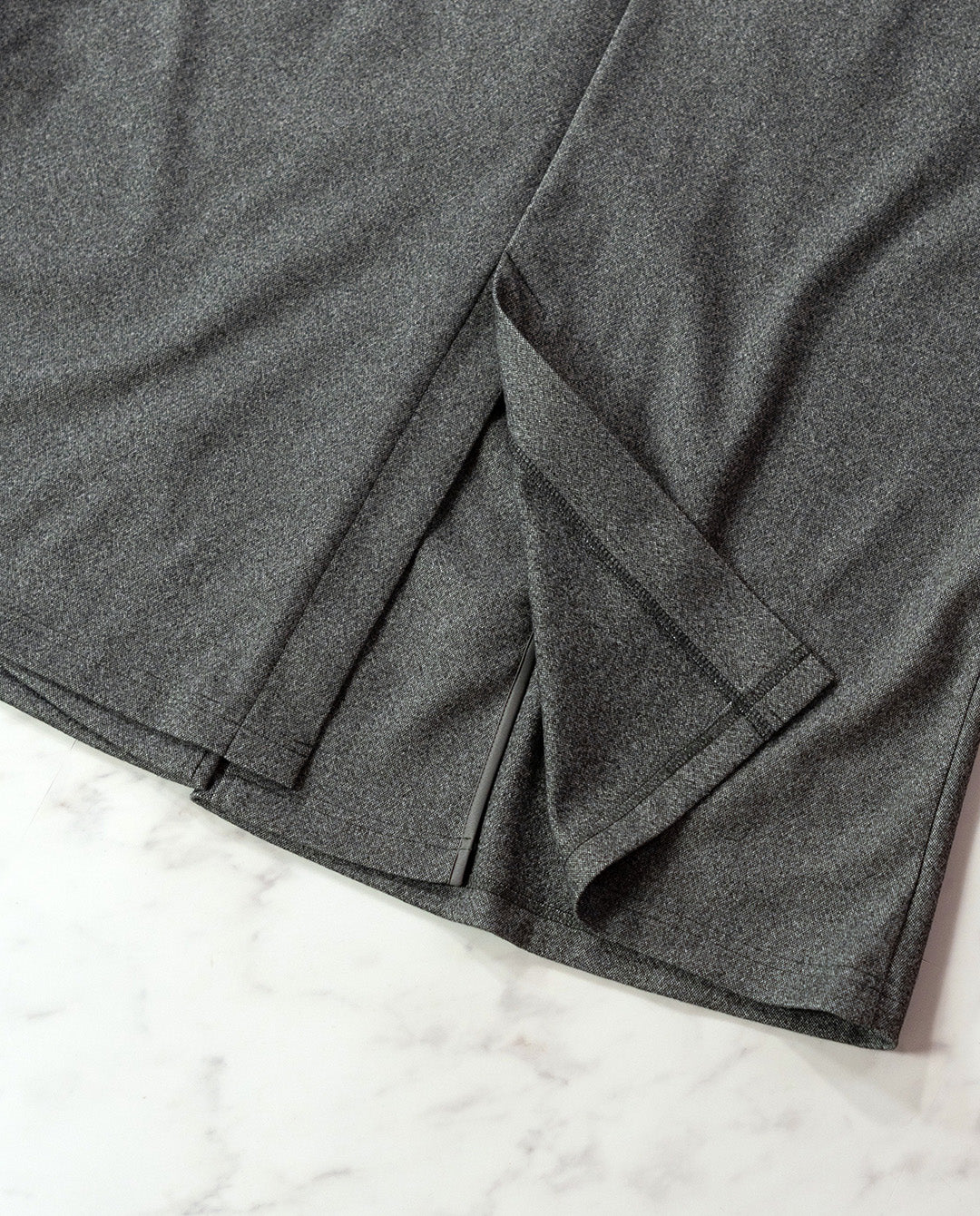 ウールライクVネックロングジレ