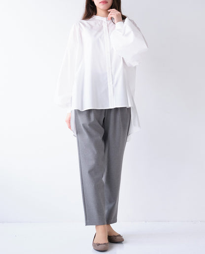 両面起毛テーパードパンツ