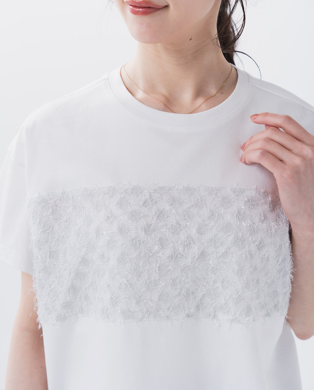 ラメフリンジＴシャツ