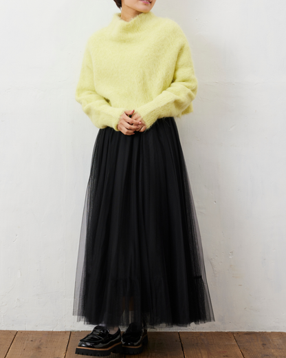 アルパカシャギーショートニット