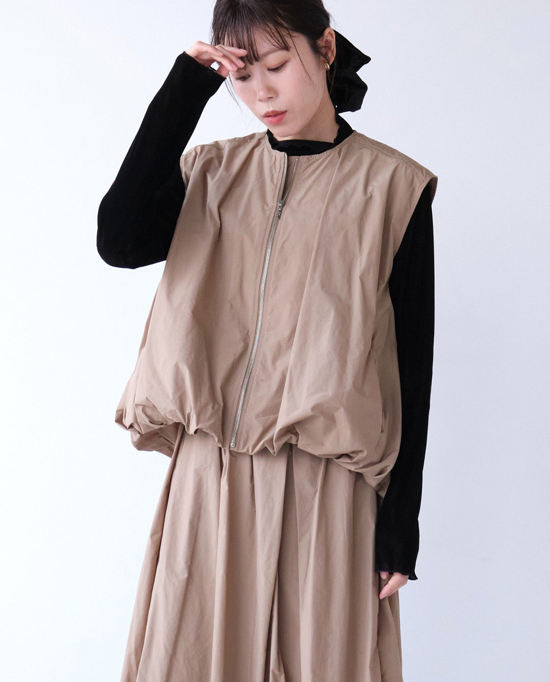 バルーンジップアップベスト