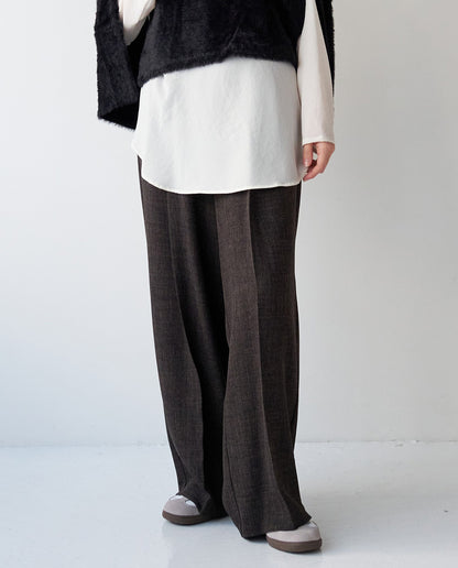 マニッシュタックワイドパンツ