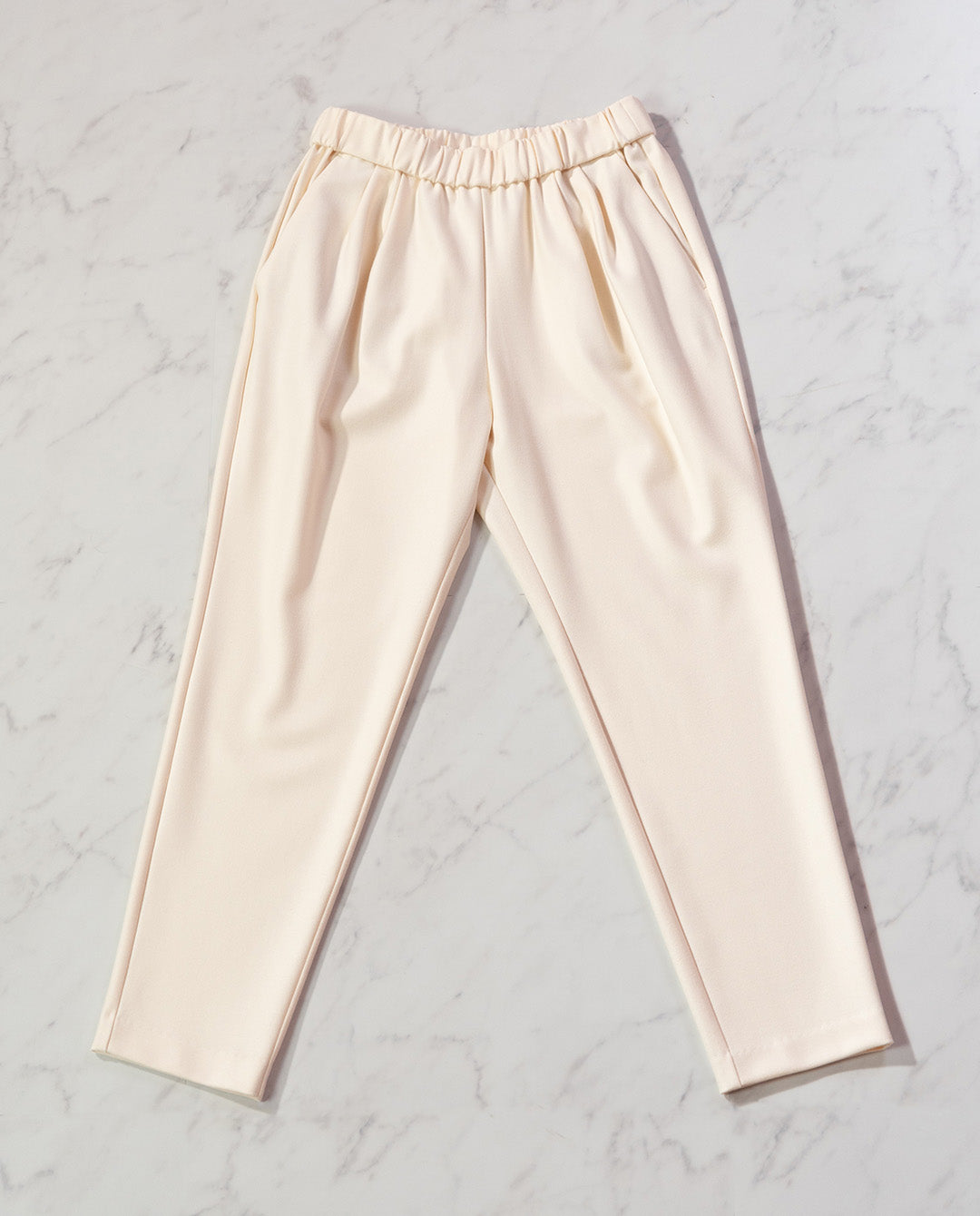 両面起毛テーパードパンツ