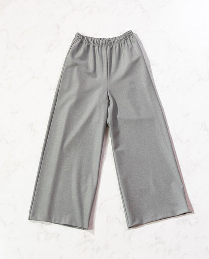 両面起毛イージーワイドパンツ